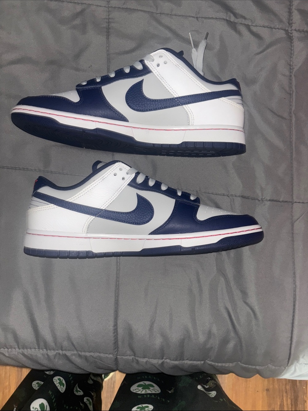 Nike Men’s Low-Top Sneakers - White & Navy